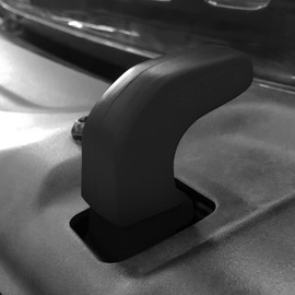 DKMGHT Factory - Juego de 2 fundas de gancho de remolque para Jeep Wrangler JK JL Gladiator JT 2007-2022, añade agarre acolchado a la recuperación de la correa de remolque (negro)