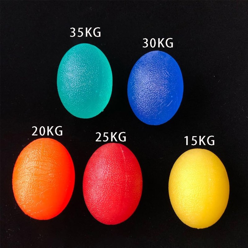 6 Pcs Egg shaped Finger Training Ball RUIFUNETEK Squeeze Ball