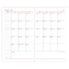Daigo E1343 2025 Schedule Book, Appointment, Monthly Block, Black, Begins