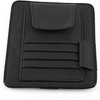 AIMALL Premium Black PU Leather Car Sun Visor Organizer with