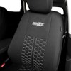 TOYOUN 2 x Universal Front Seat Covers White/Black Two Tone