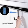 6 Pack Over The Door Hooks,with Rubber Prevent Scratches,Door Hangers