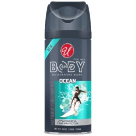 Universal Invigorating Ocean Scent 24 Hour Body Spray For Men, 3.5oz. (150ml)