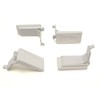 Waki Sangyo WLS-112W Fitted Shelf Bracket, Storage, Wall, Interior, Set