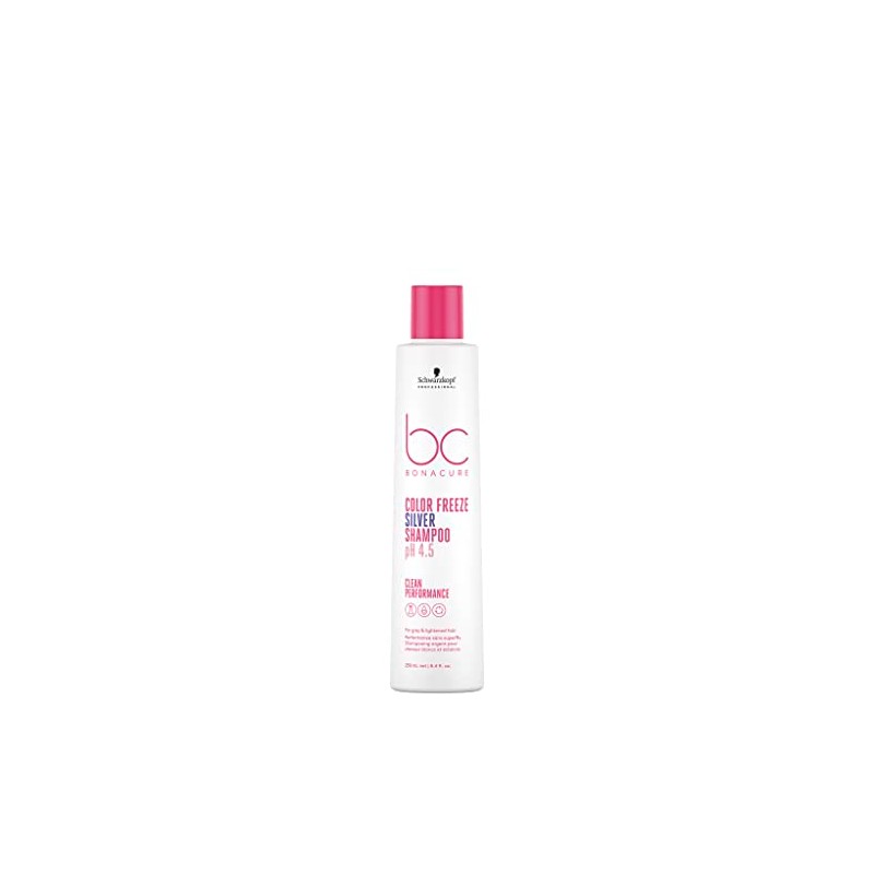 BONACURE Color Freeze Silver Shampoo pH 4.5 Cabello Blanco Vegano
