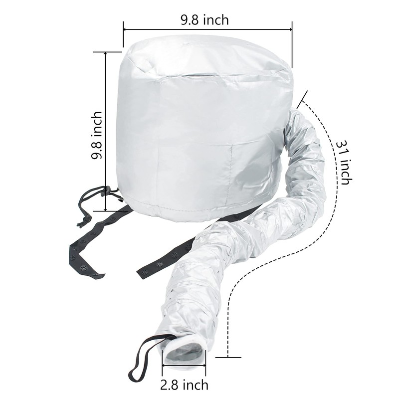 Portable Hair Dryer Bonnet Attachment for Hair Styling, Hair Color,