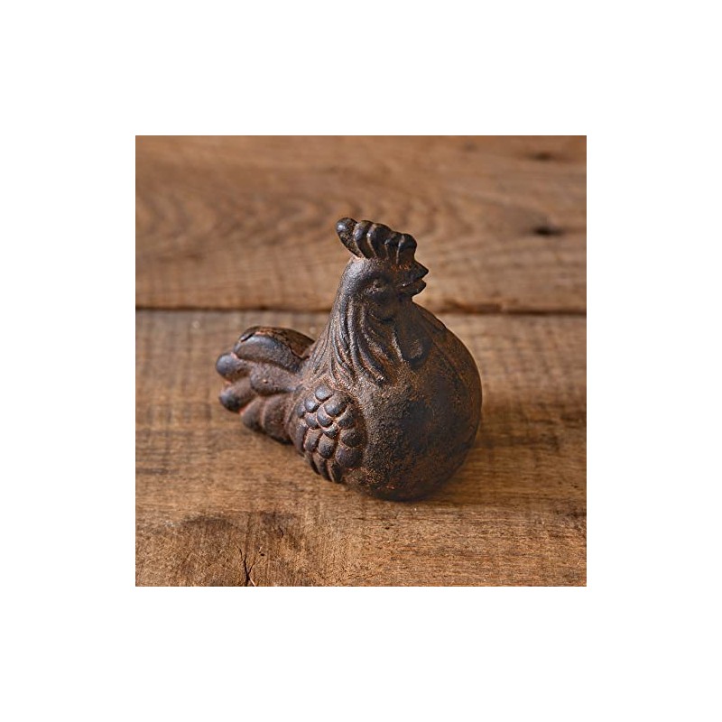 Colonial Tin Works 420222 Rustic Mini Rooster Tabletop Figurine, 5-inch