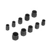 10Pcs Nut Remover Set Stripped Lug Bolt Broken Screw Extractor
