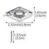 4 Pcs M5 Heavy Duty Pad Eye Plate 304 Stainless
