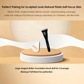 Kabuki Foundation Makeup Brush Angled Contour Brush Blush Liquild
