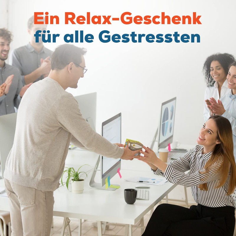 GLÜCKSGUT® Anti-Stress Cube, Funny Stress Cube for Stress Relief, 6