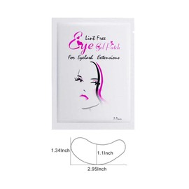 50 Pairs Under Eye Gel Pads, Lint Free Skin Friendly Under Eye Patches Lash Pads for Eyelash Extension Treatment