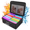 ENGPOW Fireproof Photo Storage Box with Lock,Photo Box Organizer with