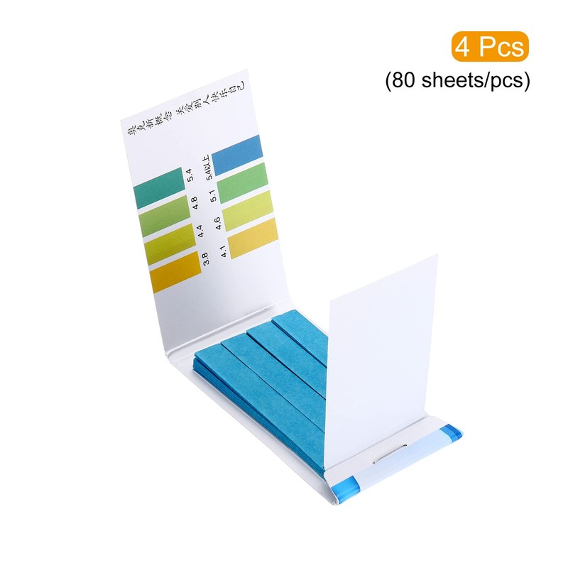 PATIKIL PH Test Strips 3.8-5.4, 4 Pack 320 Indicator Papers