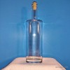 St. Louis New Liquor/ Spirits 750ml Clear Glass Bottle. Oval,