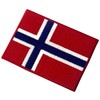 Norway Flag Embroidered Emblem Norwegian National Iron On Sew On