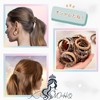 KAMIHO Hair Rubber Non-marking Leopard Pattern Midome Stylish Hair Accessory