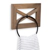 Ilyapa Rustic Hand Towel Ring for Bathroom- Wall Mounted Bathroom