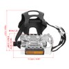 X AUTOHAUX Pair Bicycle Pedals with Toe Clip Foot Strap