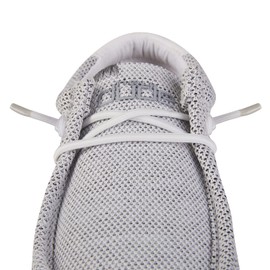 ECO-STYLE-LIFE 2 Pairs Elastic Shoes Laces for Hey Dude,Replacement Shoelaces Strings For Hey Dude No Tie Stretch Shoe Laces(White)