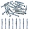 Glarks 30Pcs 5x52MM Heavy Duty Zinc Plated Steel Molly Bolt