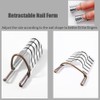 10 PCS Nail Forms Aluminum Nail Art Forms Tips Reusable