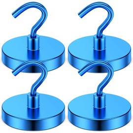 Grtard Strong Magnetic Hooks Heavy Duty, 110lb Hook Magnets, Magnets with Hooks, Strong Magnetic Hooks for Cruise Cabins, Hanging, Kitchen, Office, Classroom, Fridge, Garage, Workplace and Grill.