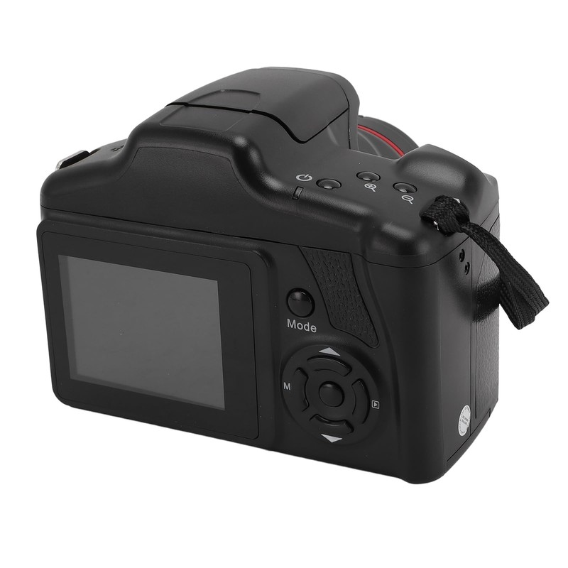 16MP Digital Camera, 180° Flip Screen Compact Camera 1080P Video