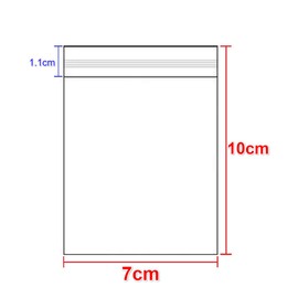 Small Ziplock Bags 7×10cm, 200PCS, 3 Mil Extra Thick Clear Plastic Resealable Bags with Lock Seal Zipper, Storage Pouches Grip Seal Bags for Jewelry Coins Pills Packaging