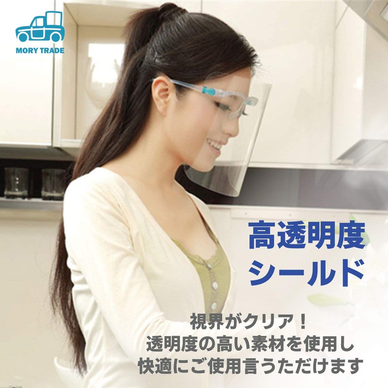 morytrade Face Guard Face Shield Cover Cushion Clear Shield (10