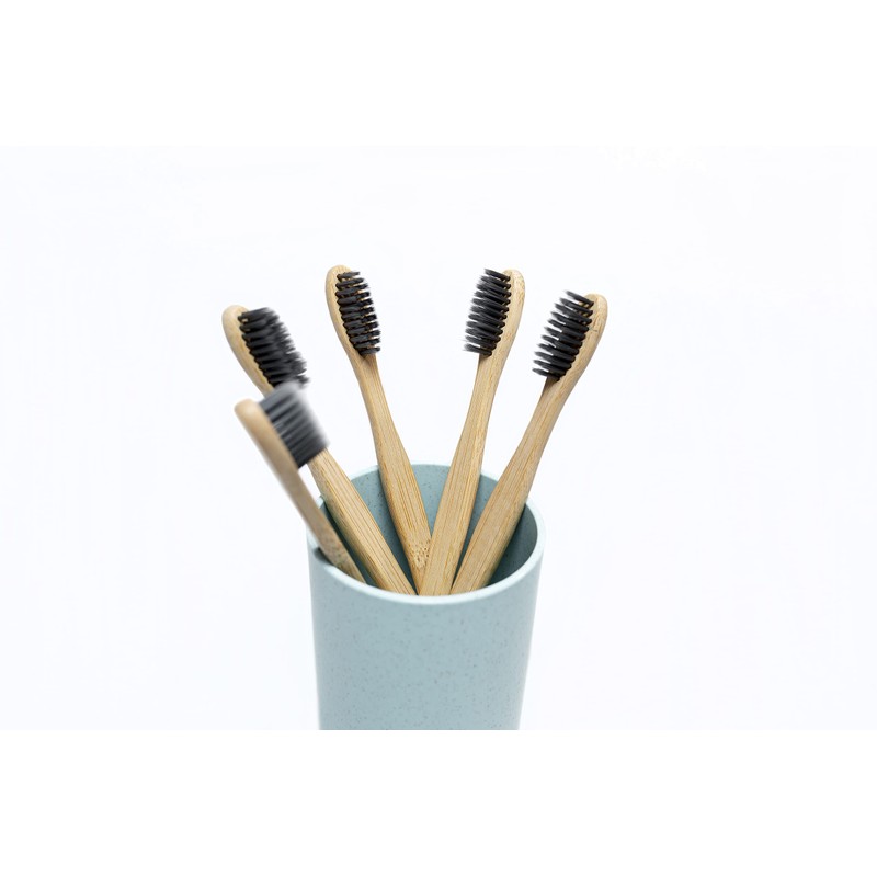 Ecowood Cepillo de Dientes 100% de Bambú Biodegradable con Cerdas