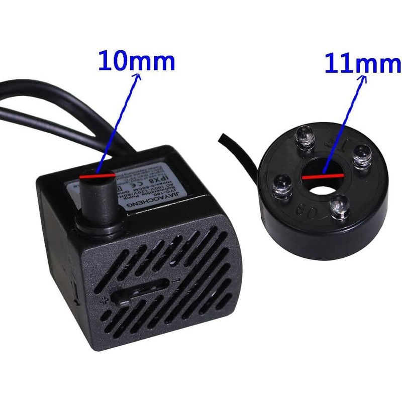 Xedragony Submersible Water Pump With Led Lights For Fountains Aquariums