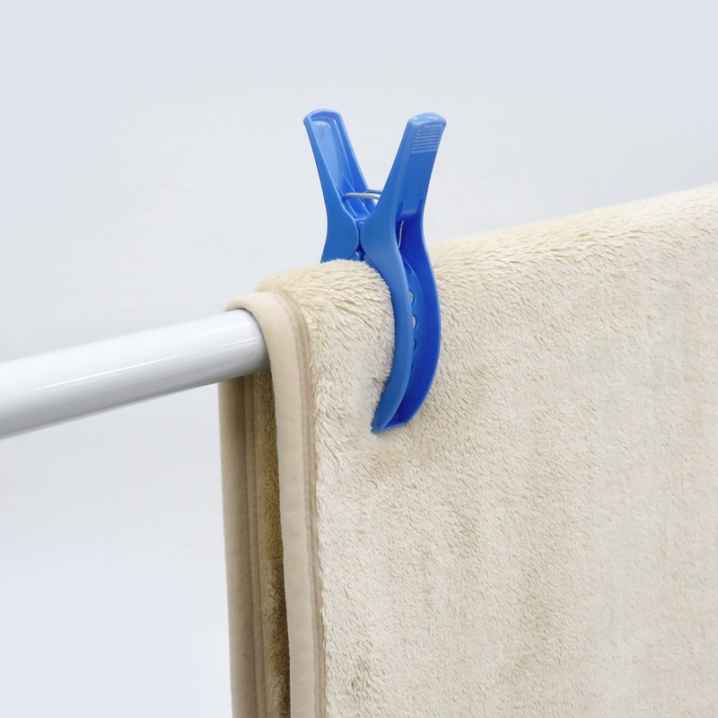 Towa Sangyo Neosul Double Spring Pinch for Veranda, White/Blue, Approx.