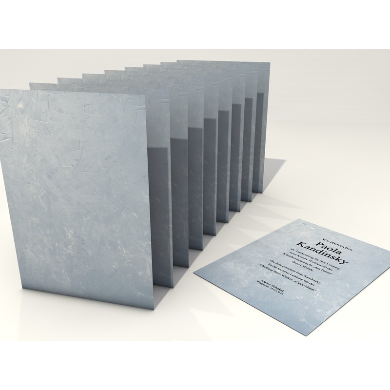 Certificate Paper "Structure Blue" 50 Sheets | Universal | for