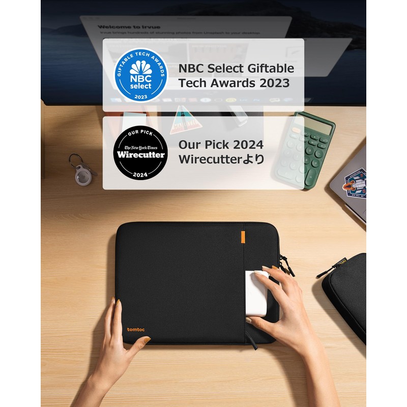 tomtoc 360° Shockproof Computer Case for 14 Inch MacBook Pro