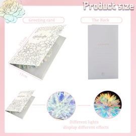 1 Pack Valentine card, Valentines Day Card, 3D & Pop Up Laser Flower Design,Romantic Card, Paper Wonder Pop Up Valentines Day Cards for Her, Him, Wife, Girlfriend,Boyfriend, Fiancé, Other Half