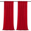 B-COOL Red Sequin Backdrop Curtain 2 Panels 2ftx8ft Shiny Christmas