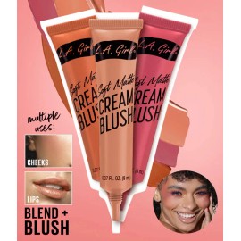 Rubor Líquido L.A. Girl Soft Matte Cream Blush Tono Kiss Up 10 mL