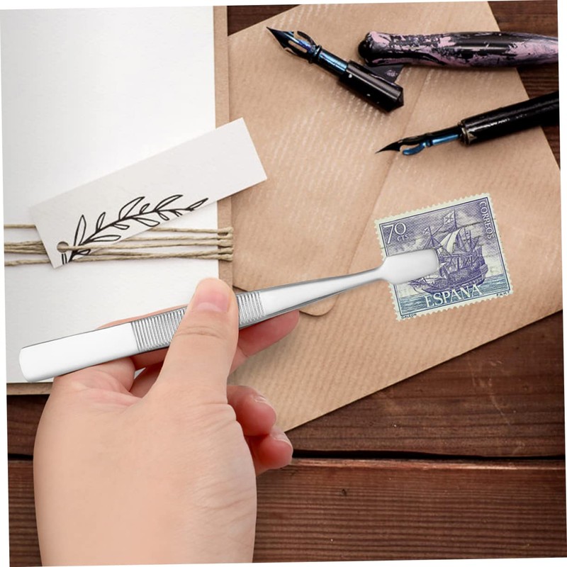 COHEALI Sets Comfy Grip Eyelash Tweezers for Stamp Collecting Multi-Purpose
