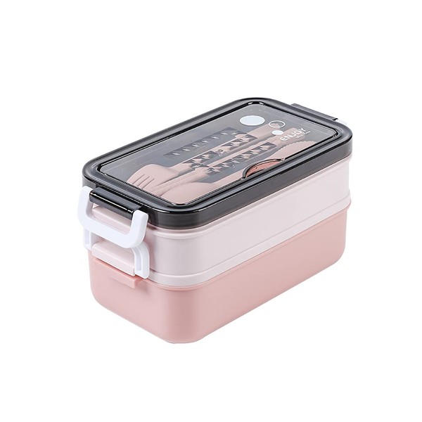AEIWUMOK Bento Box Children's Leak-Proof Lunch Box with Compartments Girls