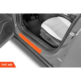 Luxshield Car Door Sill Protector for Fiat 600 364/365 I 2023-2024 - Protective Film Car Door Accessories Trim Paint Protection Film Transparent