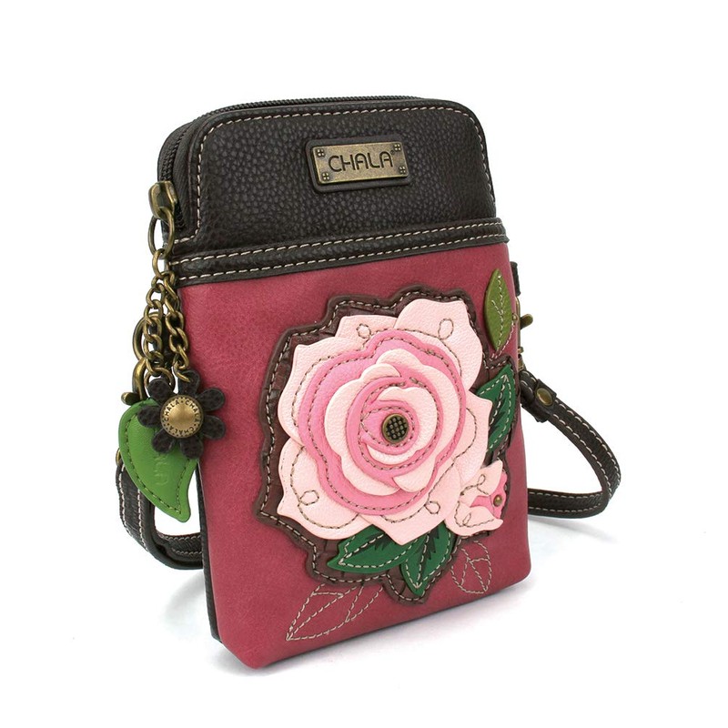 CHALA Plant Life Collection Cell Phone Crossbody Purse-Women PU Leather/Canvas