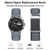 WOCCI 18mm Alpine Loop Nylon Watch Band, Adjustable Sport Strap,