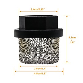 710046 Inlet Screen and 500-200-06 Airless Gun Filter Combination for Titan Impact 440 Airless Paint Sprayers