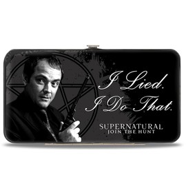 Buckle-Down Women's Buckle-Down Hinge Wallet - Supernatural, White, Standard size