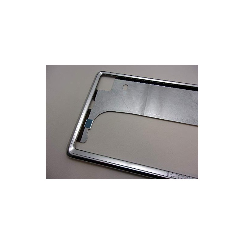 Genuine Toyota License Plate Frame (Silver Plated Front) Fits Sienta