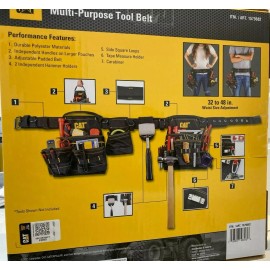 Caterpillar NEW - CAT CATERPILLAR Tool Belt Muti-Purpose - 32 To 48 inches