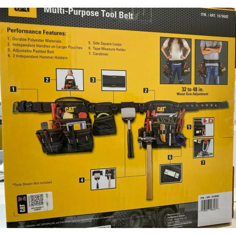 Caterpillar NEW - CAT CATERPILLAR Tool Belt Muti-Purpose - 32