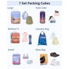 Ceneda Suitcase Organiser Packing Cubes Compression 7 Pieces, Suitcase Organiser