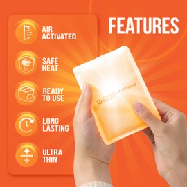 XL Hand Warmers & Body Warmers 40 Pairs - Up to 18 Hours of Long Lasting Warmth and Hot Hands - Easy Air Activation for Hands, Body and Feet - TSA Approved